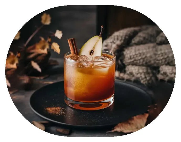 The Spiced Pear Bourbon Smash - Garnishes and Dreams