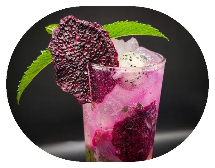 Tropical Dragon Fruit Margarita - Garnishes and Dreams