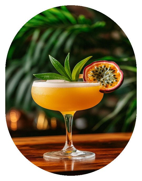 Sparkling Passion Fruit Bellini - Garnishes and Dreams