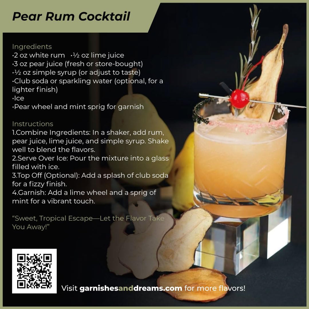 Pear Slices - Garnishes and Dreams