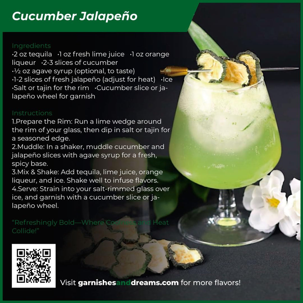 Cucumber Chips - Garnishes and Dreams