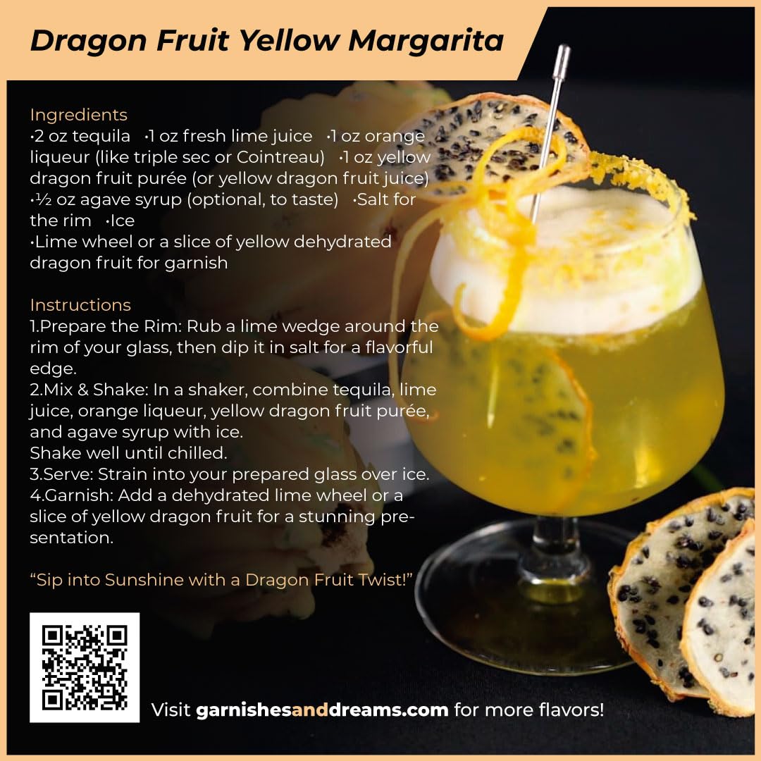 Yellow Dragon Fruit - Garnishes and Dreams