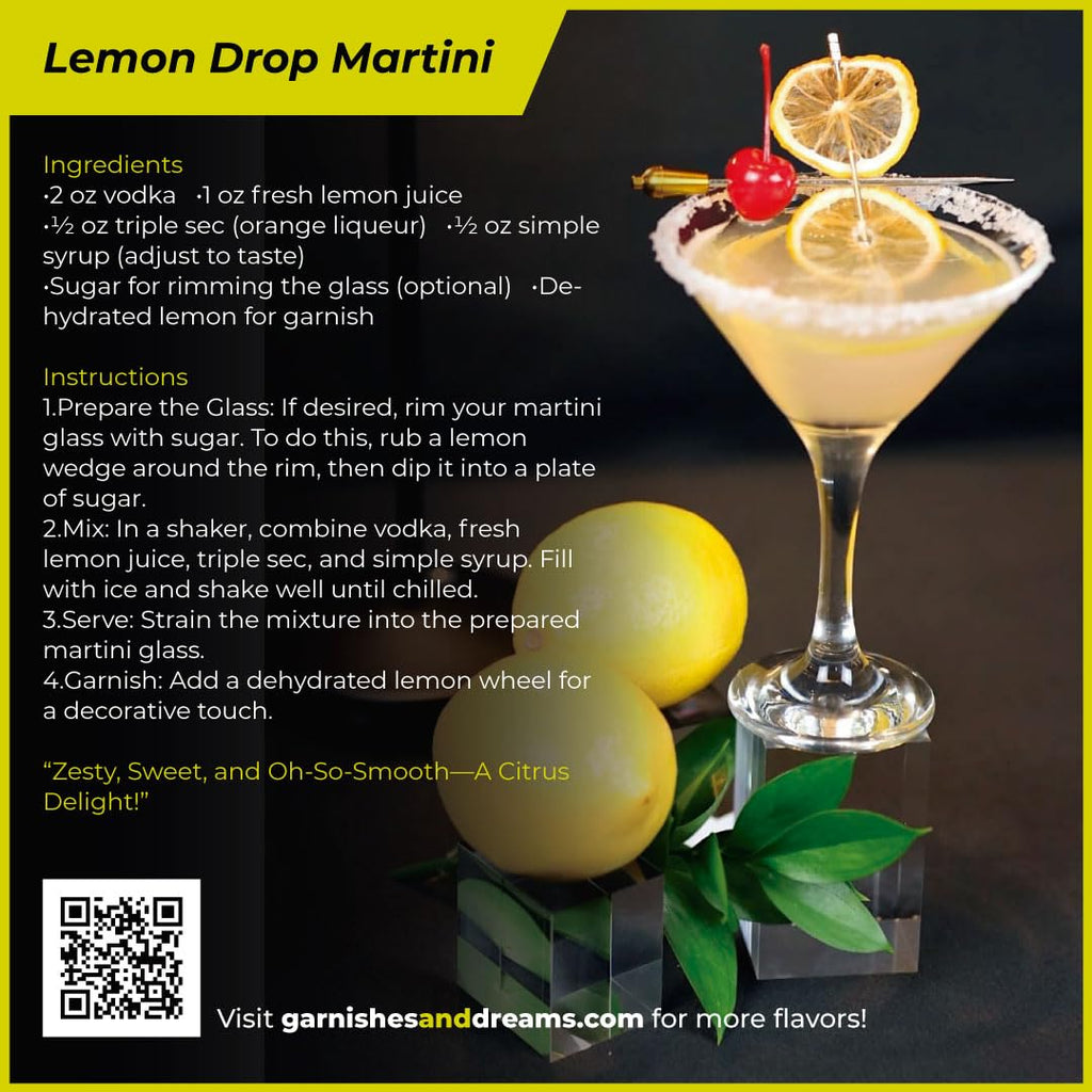 Yellow Lemon Slices - Garnishes and Dreams