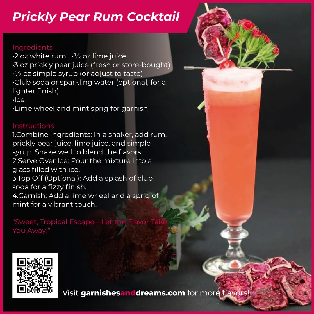 Prickly Pear Slices - Garnishes and Dreams