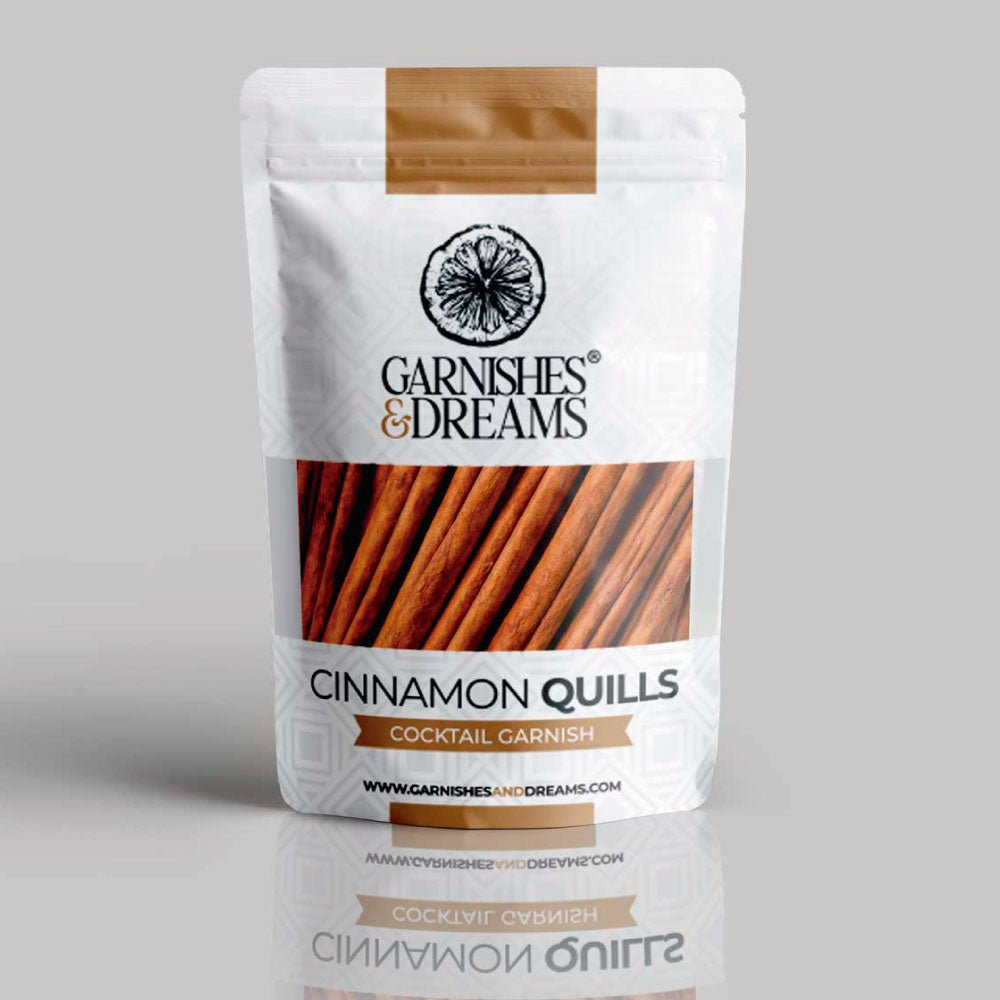 Garnishes & Dreams Premium Cinnamon Quills Cocktail Garnish (1oz) – 100% Natural Whole Cinnamon Sticks for Old Fashioned & Torched Drinks - Garnishes and Dreams