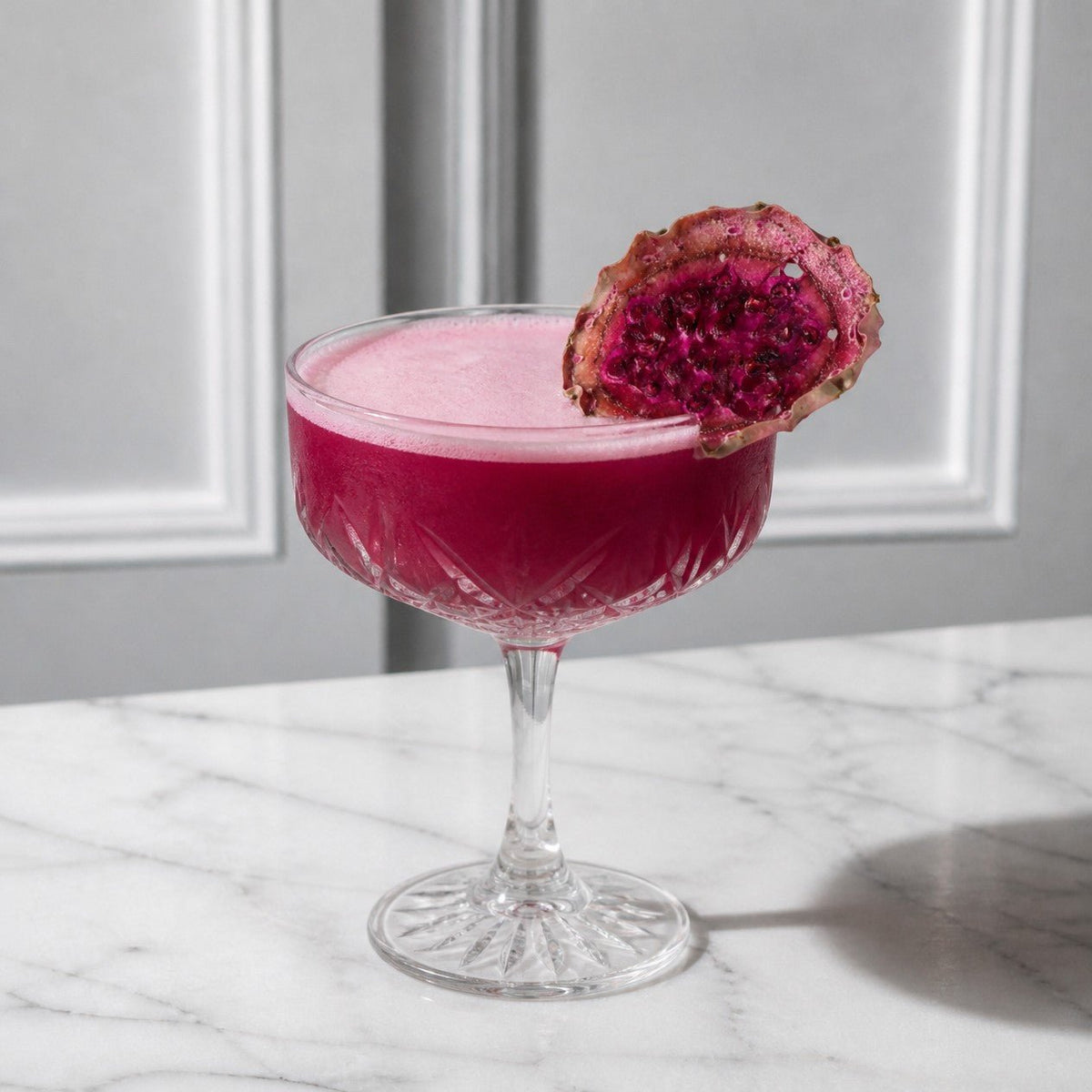 Garnishes & Dreams Dehydrated Purple Dragon Fruit Slices – Cocktail Garnish - Garnishes and Dreams